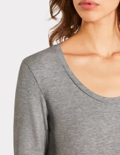 Celio T-shirt ajusté à manches longues - gris clair^Femme T-Shirts & Tops