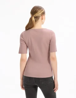 Celio T-shirt boutonné à manches courtes - violet^Femme T-Shirts & Tops