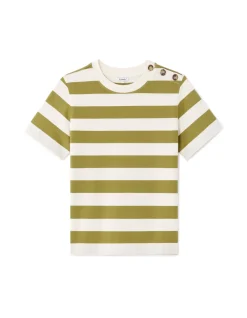 Celio T-shirt boutonné à rayures -^Femme T-Shirts & Tops