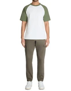 Celio T-shirt boxy col rond 100% coton - vert^Homme T-Shirts