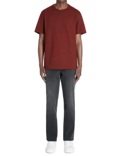 Celio T-shirt boxy col rond 100% coton - marron^Homme T-Shirts