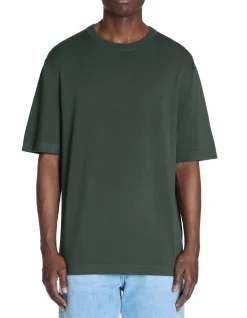 Celio T-shirt boxy col rond - kaki^Homme T-Shirts
