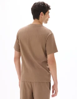 Celio T-shirt boxy col rond plissée -^Homme T-Shirts|Costumes Casual