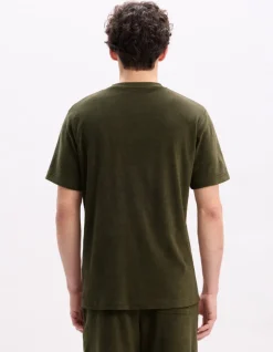 Celio T-shirt boxy col rond éponge - kaki^Homme T-Shirts