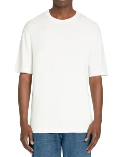 Celio T-shirt col rond en tricot - beige^Homme T-Shirts