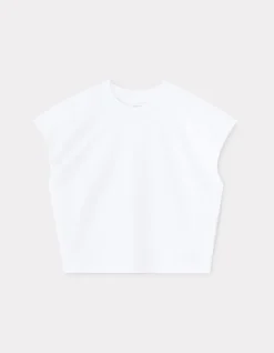 Celio T-shirt coton épais oversize sans manche - blanc^Femme T-Shirts & Tops