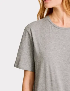 Celio T-shirt en coton à col rond - gris clair^Femme T-Shirts & Tops