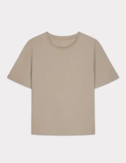 Celio T-shirt en coton biologique col rond - beige^Femme T-Shirts & Tops