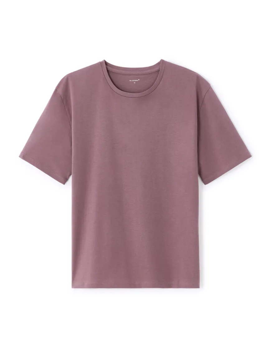 Celio T-shirt en coton biologique col rond - violet^Femme T-Shirts & Tops
