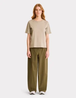 Celio T-shirt en coton doux col rond - gris^Femme Les Essentiels Aux Meilleurs Prix|T-Shirts & Tops