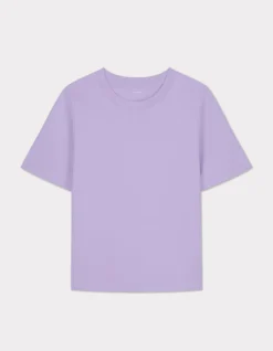 Celio T-shirt en coton doux col rond - violet^Femme T-Shirts & Tops