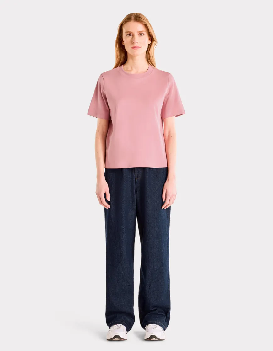 Celio T-shirt en coton doux col rond - rose^Femme T-Shirts & Tops