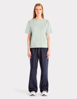 Celio T-shirt en coton doux col rond - vert^Femme T-Shirts & Tops