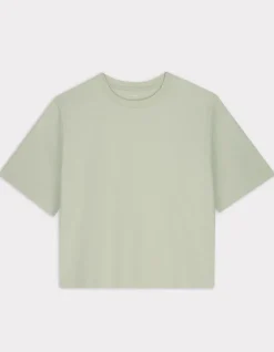 Celio T-shirt en coton épais boxy - vert^Femme T-Shirts & Tops