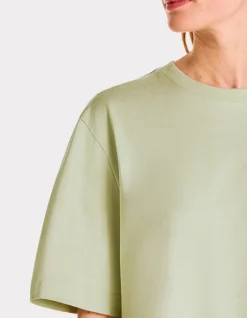Celio T-shirt en coton épais boxy - vert^Femme T-Shirts & Tops