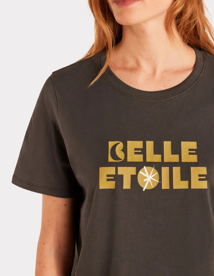 Celio T-shirt imprimé en coton - gris^Femme T-Shirts & Tops