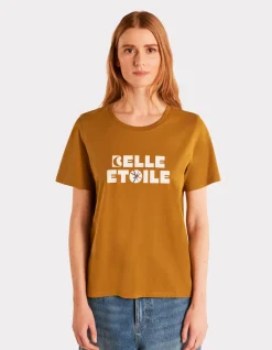 Celio T-shirt imprimé en coton - kaki^Femme T-Shirts & Tops