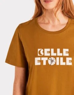 Celio T-shirt imprimé en coton - kaki^Femme T-Shirts & Tops