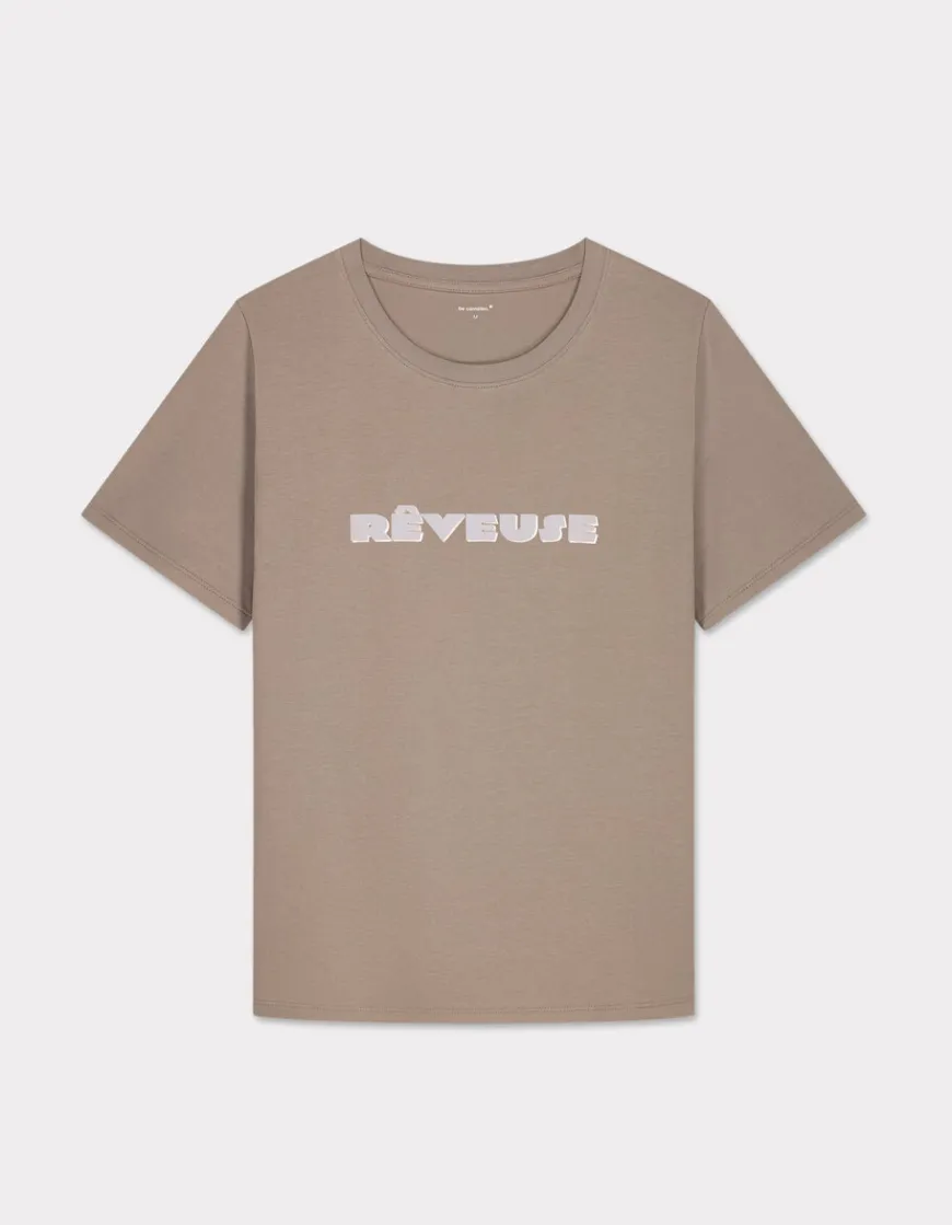 Celio T-shirt imprimé métallique à col rond - gris^Femme T-Shirts & Tops