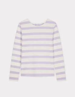 Celio T-shirt marinière à manches longues - violet^Femme T-Shirts & Tops