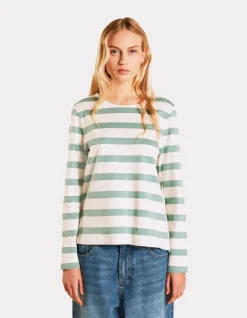 Celio T-shirt marinière à manches longues - vert^Femme T-Shirts & Tops