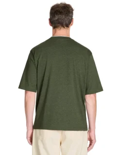 Celio T-shirt oversize col rond coton mélangé - kaki^Homme T-Shirts