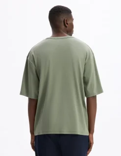 Celio T-shirt oversize col rond - kaki^Homme T-Shirts