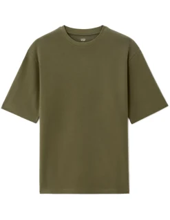 Celio T-shirt oversize col rond - kaki^Homme T-Shirts