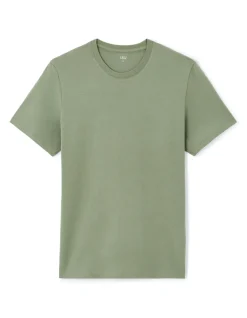 Celio T-shirt regular col rond 100% coton - kaki clair^Homme T-Shirts