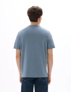 Celio T-shirt regular col rond 100% coton - bleu^Homme T-Shirts