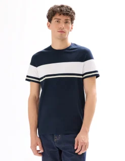 Celio T-shirt regular col rond 100% coton - marine^Homme T-Shirts