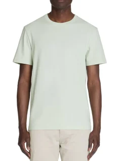 Celio T-shirt regular col rond 100% coton - vert clair^Homme T-Shirts