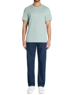 Celio T-shirt regular col rond 100% coton - vert^Homme T-Shirts
