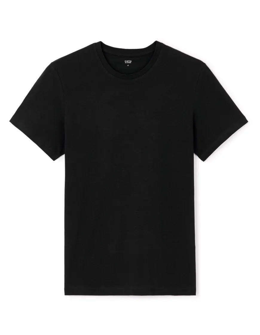Celio T-shirt regular col rond 100% coton -^Homme T-Shirts