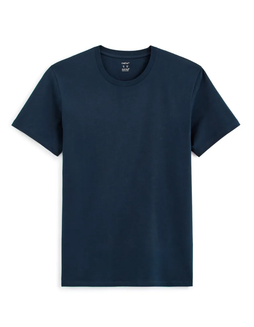 Celio T-shirt regular col rond 100% coton -^Homme T-Shirts