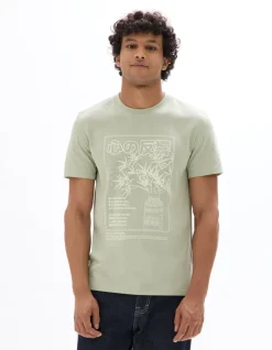 Celio T-shirt regular col rond 100% coton imprimé asie -^Homme T-Shirts