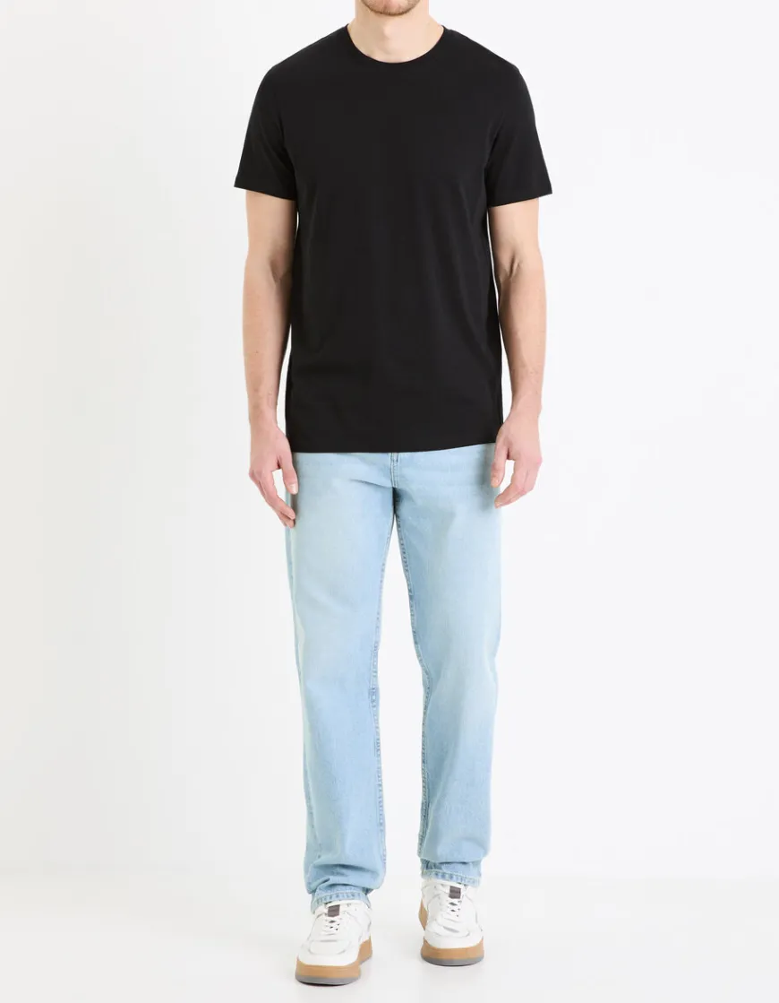 Celio T-shirt regular col rond 100% coton + long -^Homme T-Shirts