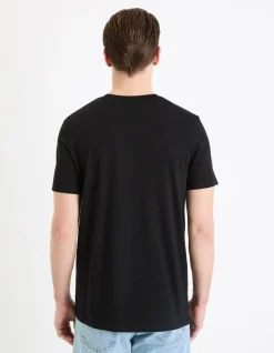 Celio T-shirt regular col rond 100% coton + long -^Homme T-Shirts