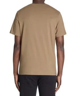 Celio T-shirt regular col rond 100% coton - taupe^Homme T-Shirts