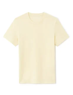 Celio T-shirt regular col rond 100% coton - jaune^Homme T-Shirts