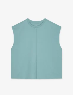 Celio T-shirt sans manche en coton boxy - vert^Femme T-Shirts & Tops