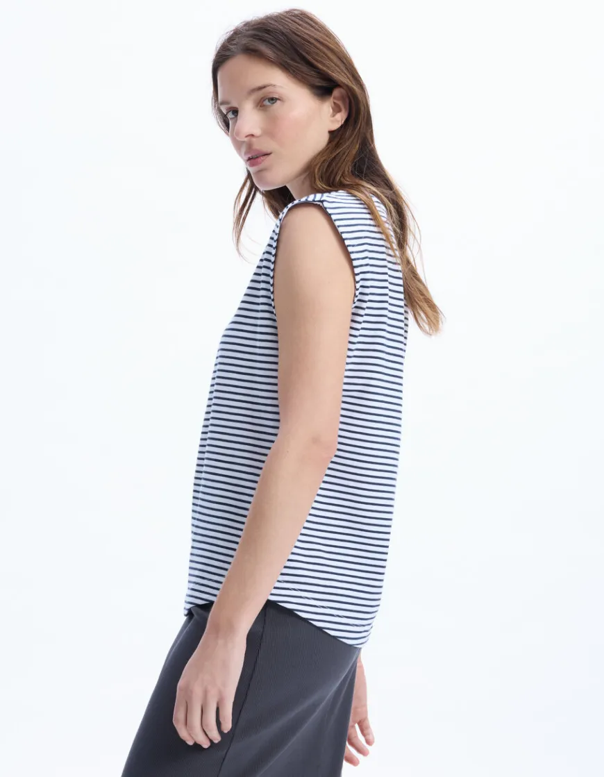 Celio T-shirt sans manches à rayures -^Femme T-Shirts & Tops