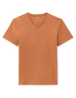 Celio T-shirt slim col V en coton stretch -^Homme T-Shirts