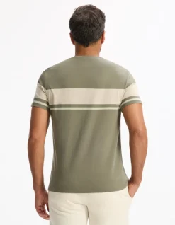 Celio T-shirt straight col rond 100% coton - kaki^Homme T-Shirts