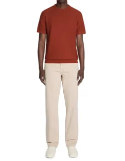Celio T-shirt straight col rond 100% coton - marron^Homme T-Shirts