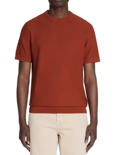 Celio T-shirt straight col rond 100% coton - marron^Homme T-Shirts