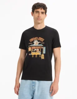 Celio T-shirt straight col rond 100% coton -^Homme T-Shirts