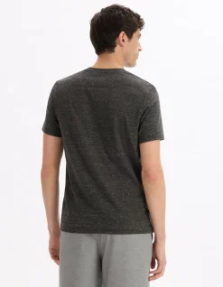 Celio T-shirt straight col rond - anthracite^Homme T-Shirts