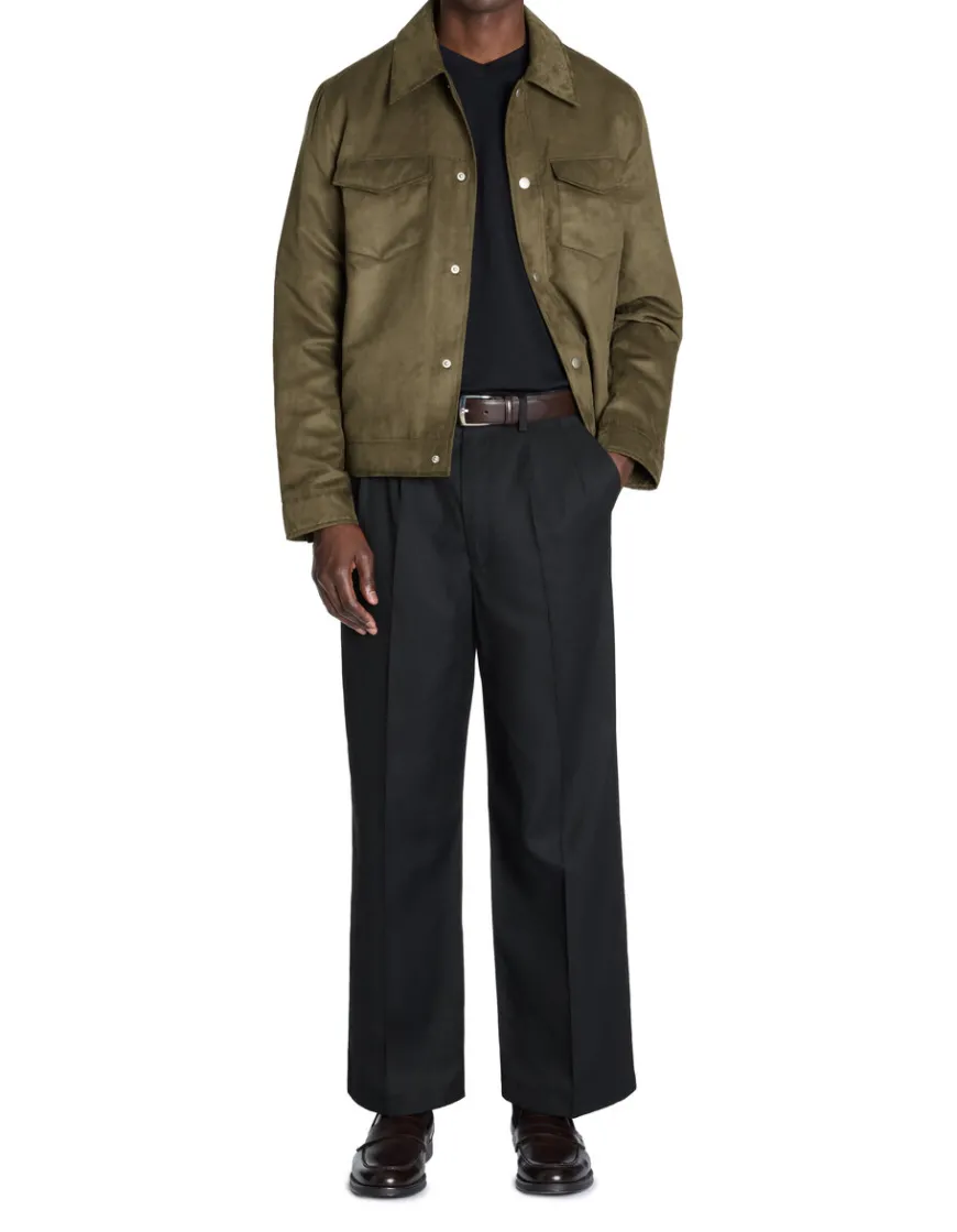 Celio Veste col chemise - kaki^Homme Blousons|Vestes