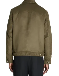 Celio Veste col chemise - kaki^Homme Blousons|Vestes
